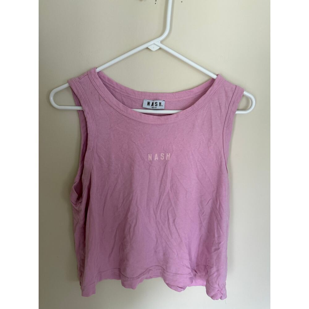 NASH | Preppy Cropped Tank Top Pink Summer Athlesuire Activewear Size Medium